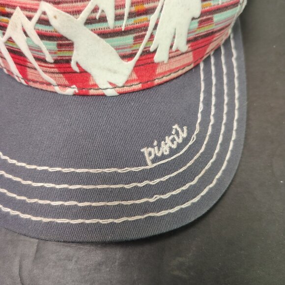 Pistil McKinley Trucker Hat Cap Snap Back Adjustable Mesh Mountain Aztec Logo - Picture 2 of 10